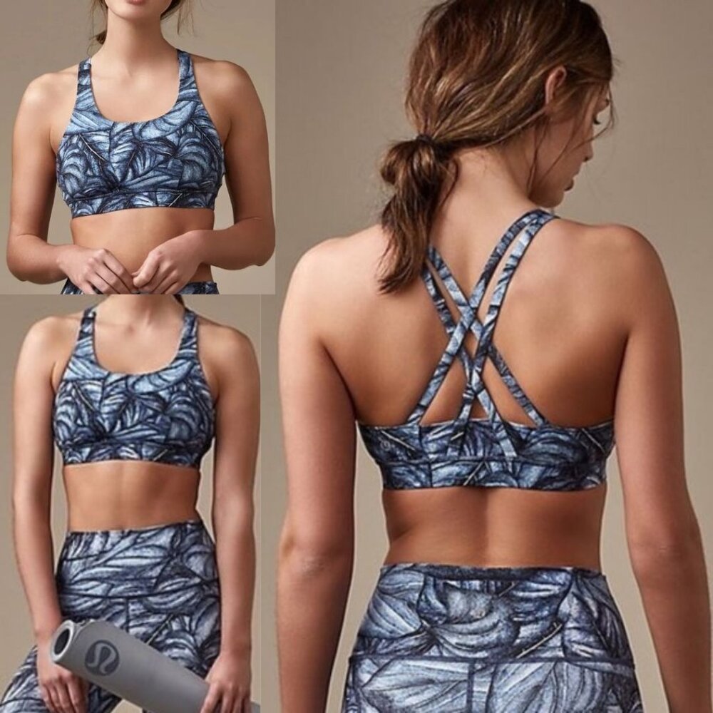 Lululemon - Energy Bra Nulux W2ADYS | Mini Concrete Jungle Alpine White Multi: 4